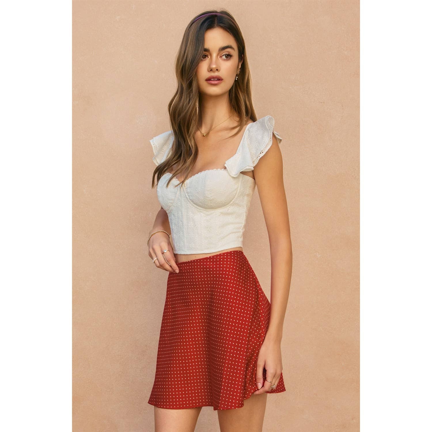 Tori Dot Mini Skirt