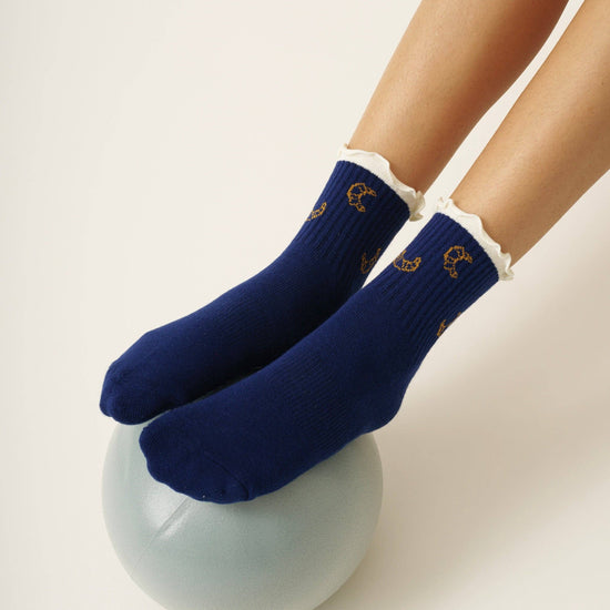 Croissant Pilates Socks