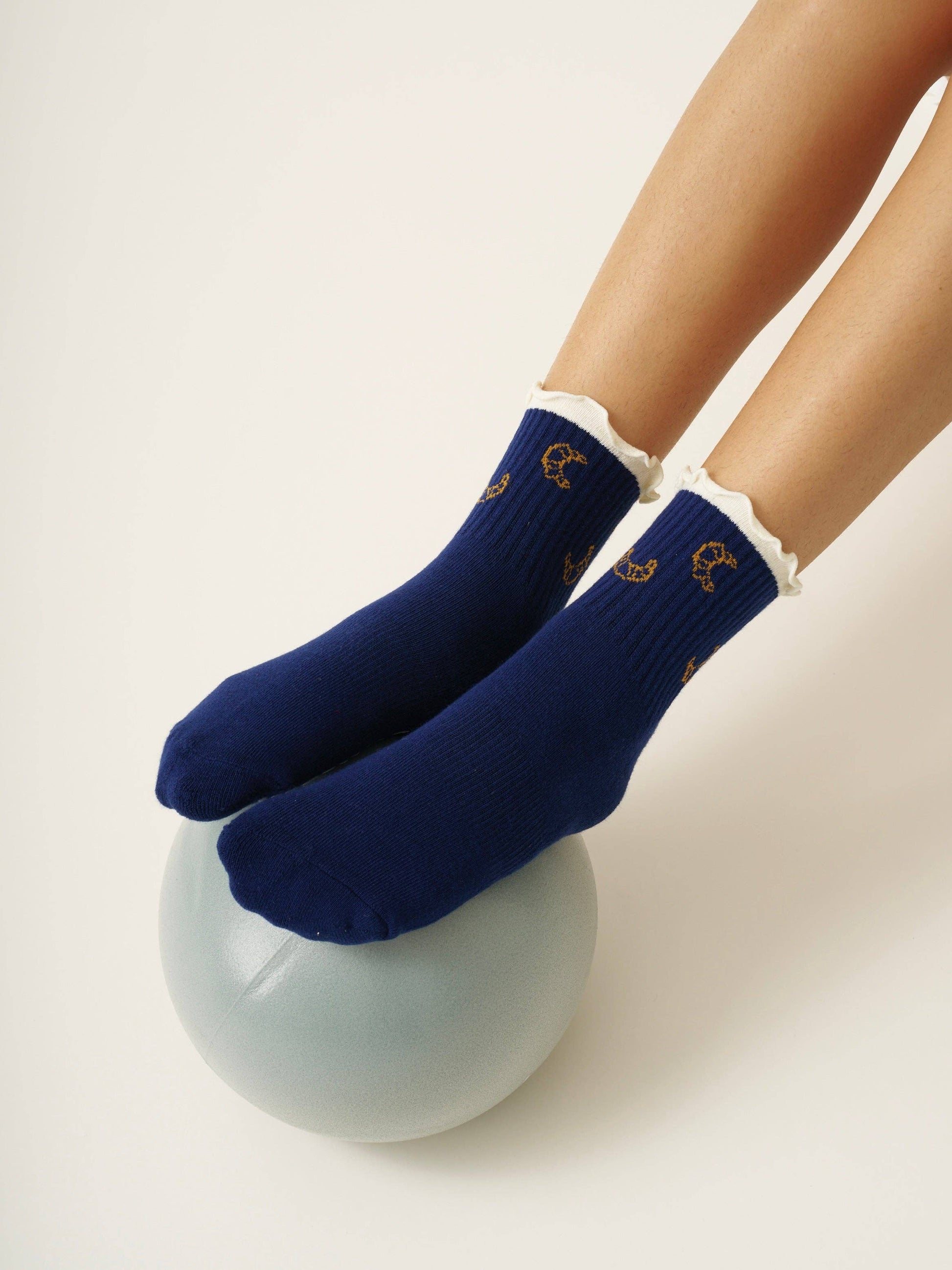 Croissant Pilates Socks