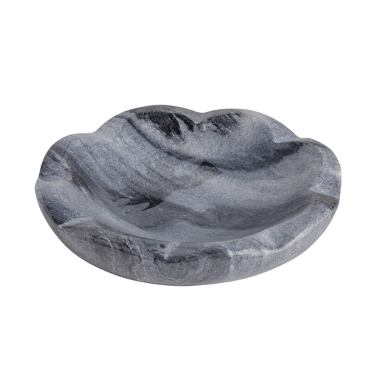 Marble Scallop Dish Grey