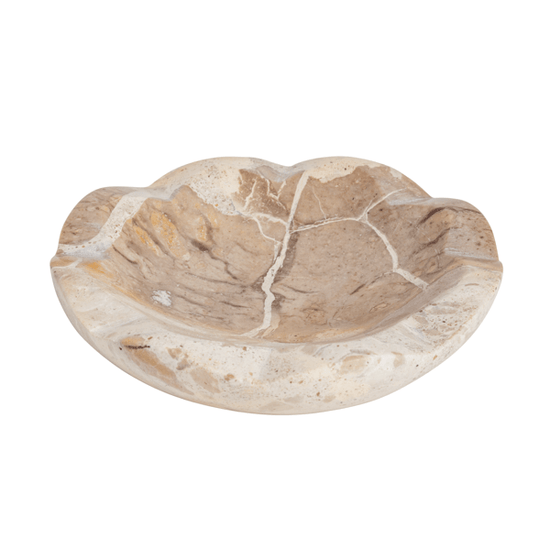 Marble Scallop Dish Taupe