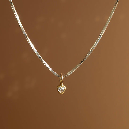 Micro Heart CZ Charm