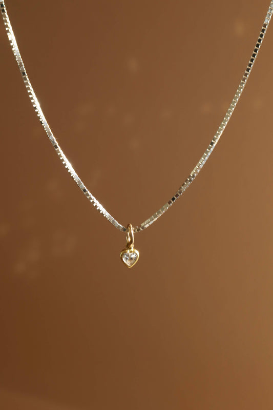 Micro Heart CZ Charm