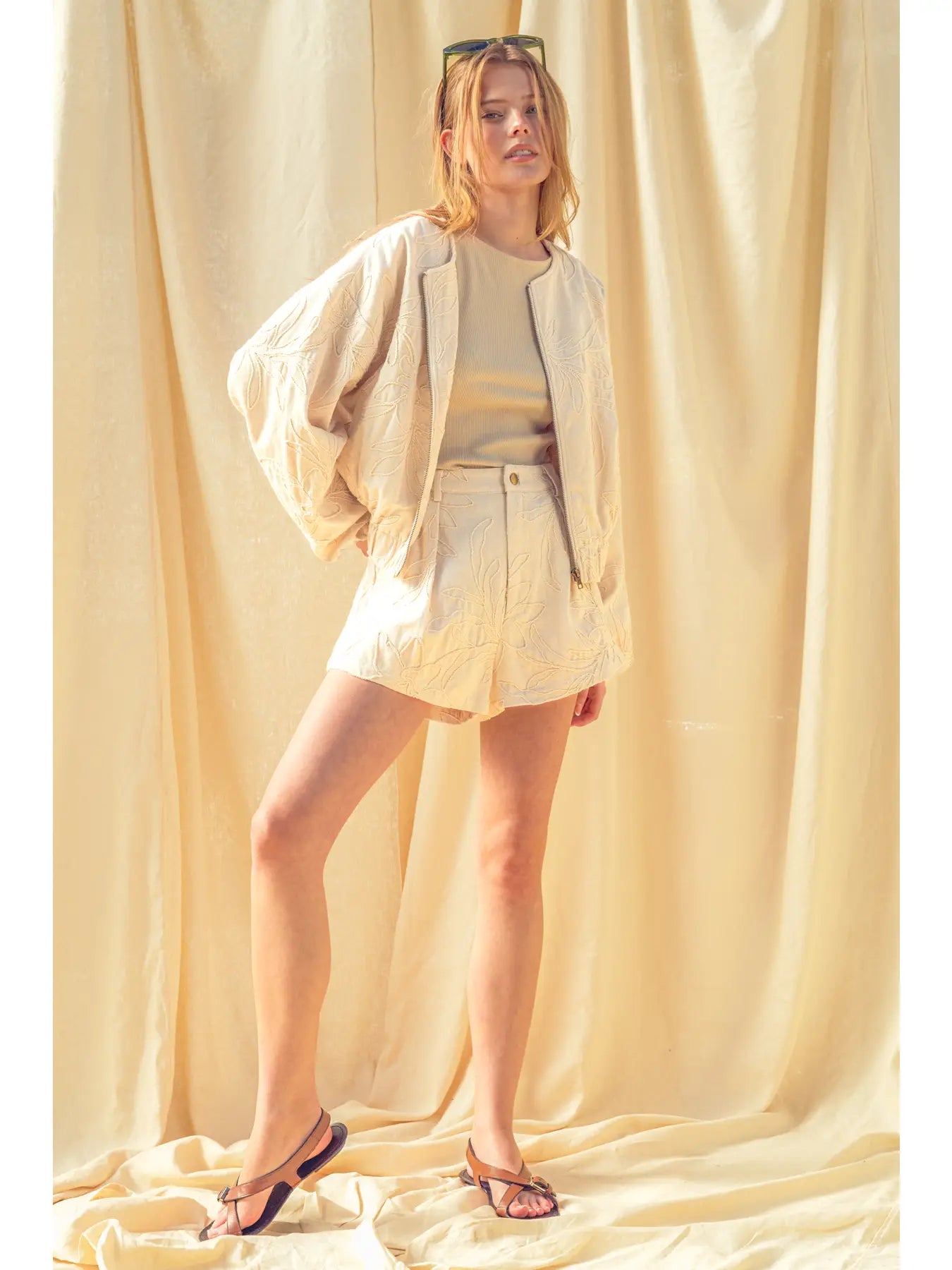 Sophia Jacquard Shorts