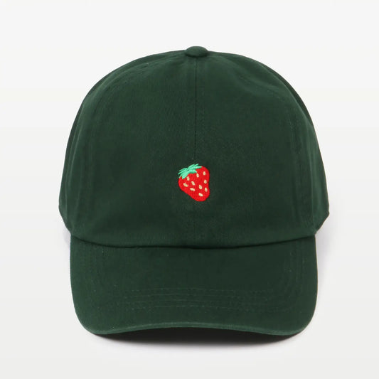 Strawberry Embroidered Hat