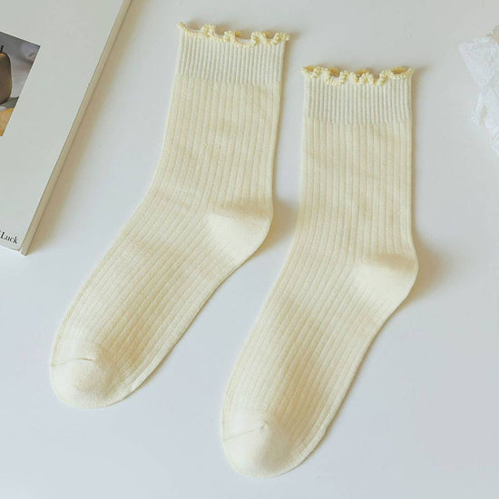 Ruffle Socks Yellow