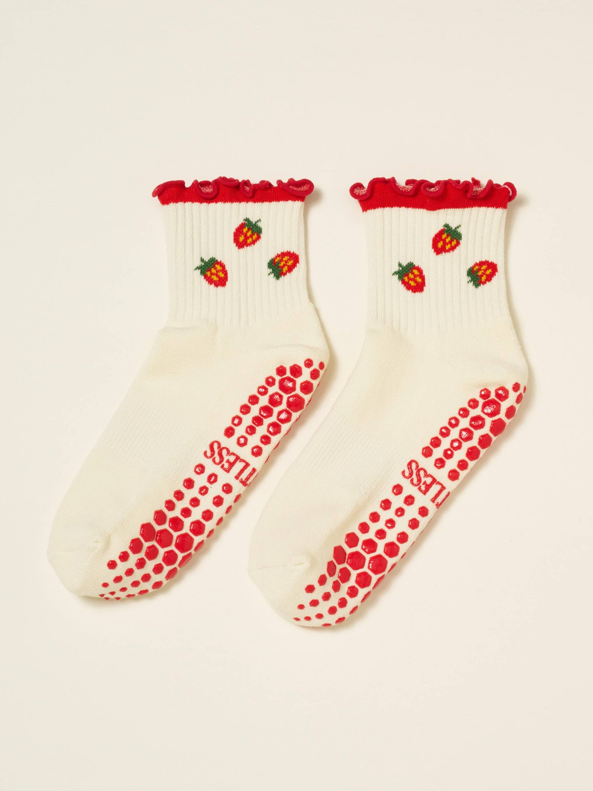 Strawberry Pilates Socks