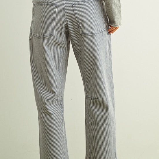 Faye Striped Barrel Pants