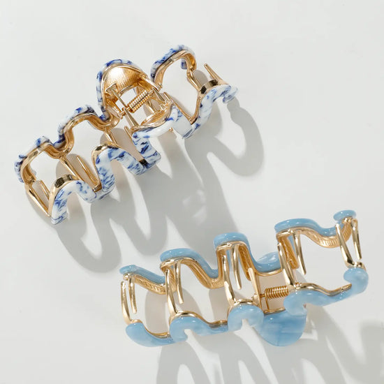 Willow Squiggle Metal Claw Clip