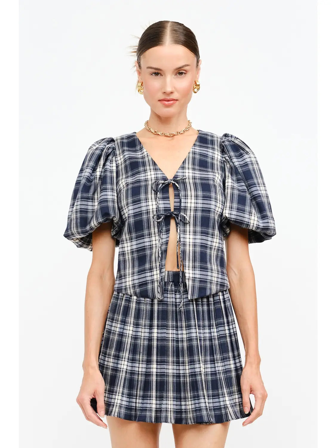 Aria Pleated Mini Skirt