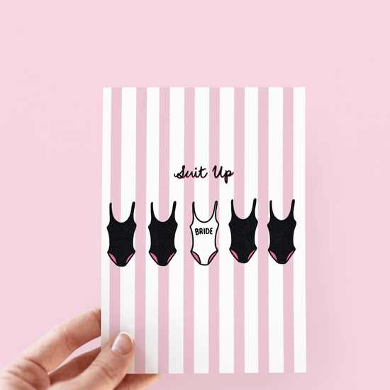 Suit Up Engagement Card