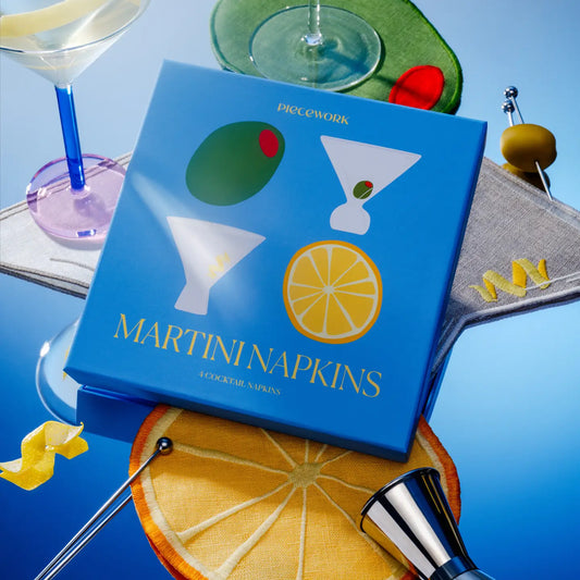 Martini Cocktail Napkins - Set of 4