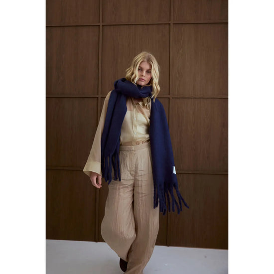 The Reykjavik Scarf - 100% Recycled Midnight Blue