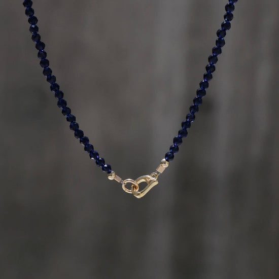 Sapphire Beaded Necklace