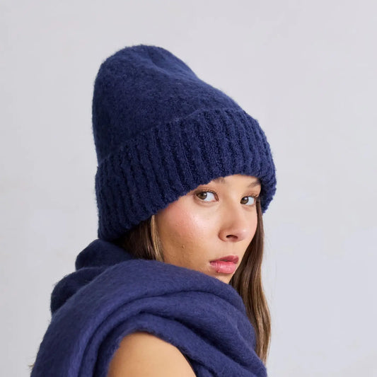 The Reykjavik Beanie Midnight Blue