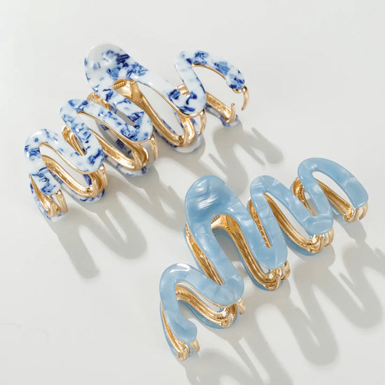 Willow Squiggle Metal Claw Clip