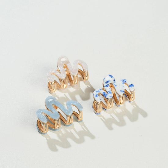 Willow Squiggle Mini Metal Claw Clip