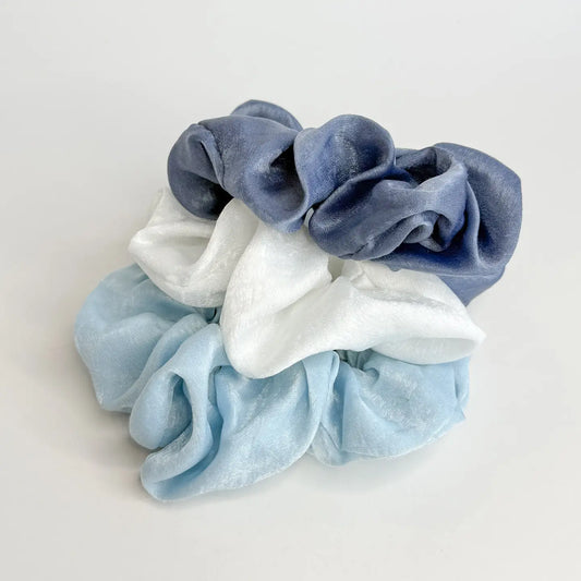 Satin Scrunchies- Set of 3