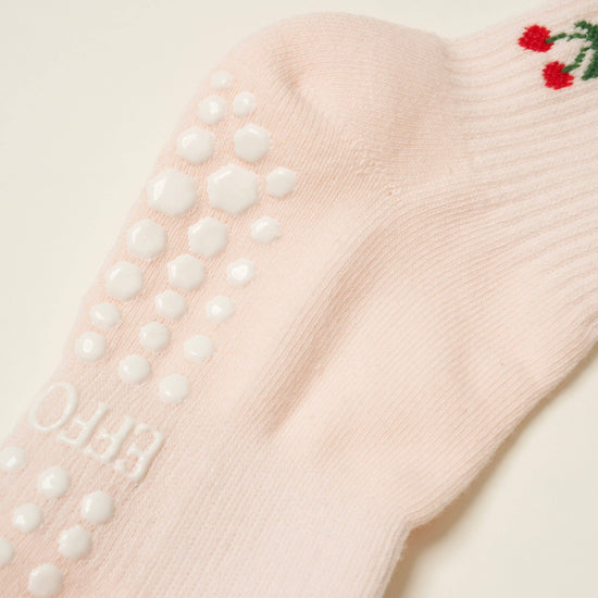 Cherry Pilates Socks