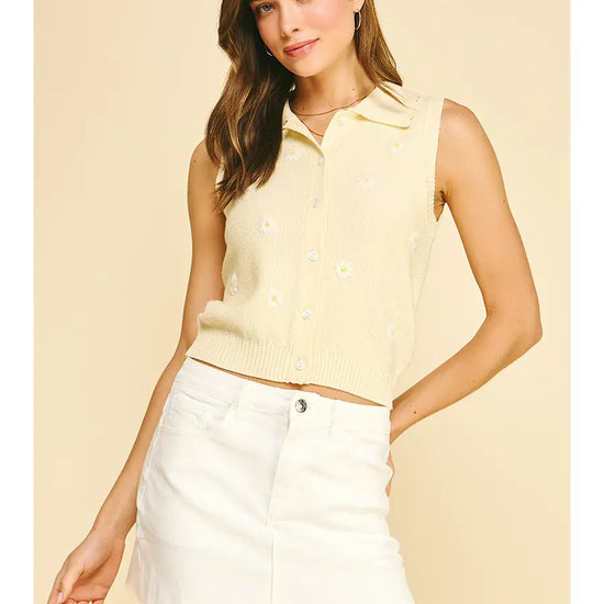 Sunny Knit Vest