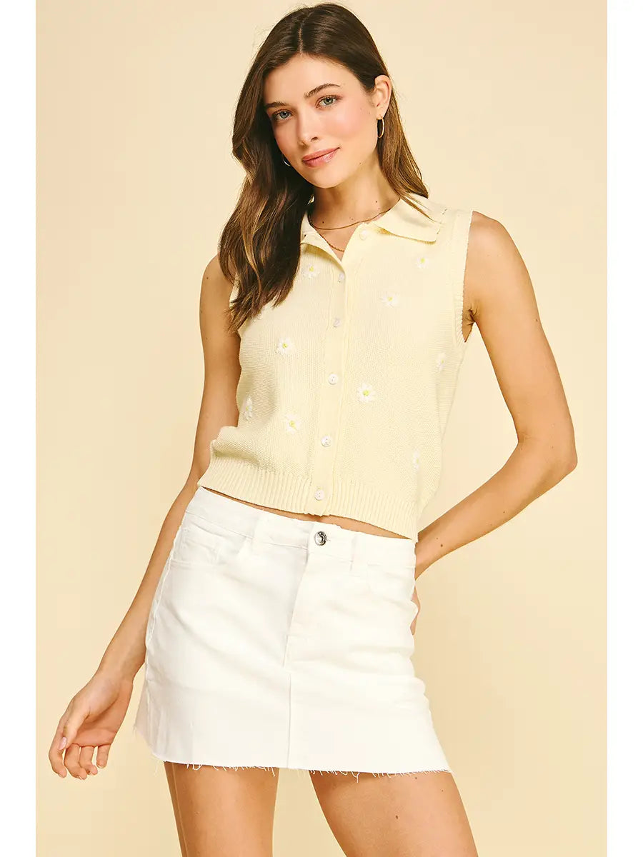 Sunny Knit Vest
