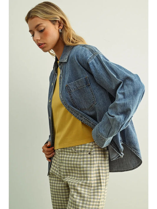 Frannie Denim Top