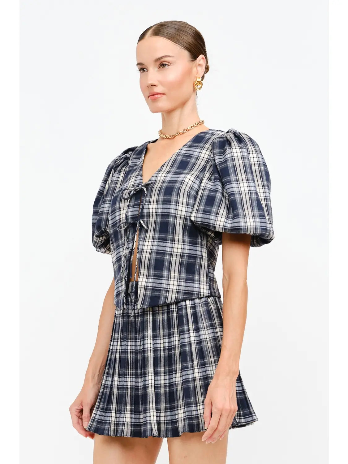 Aria Pleated Mini Skirt