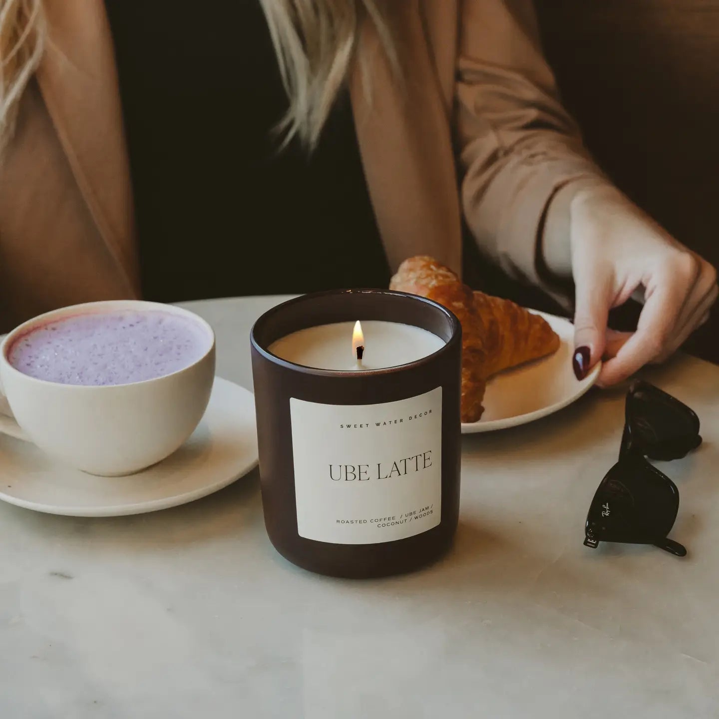 Ube Latte 15 oz Soy Candle