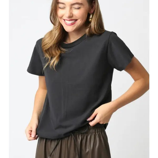 Maia Tee Washed Black