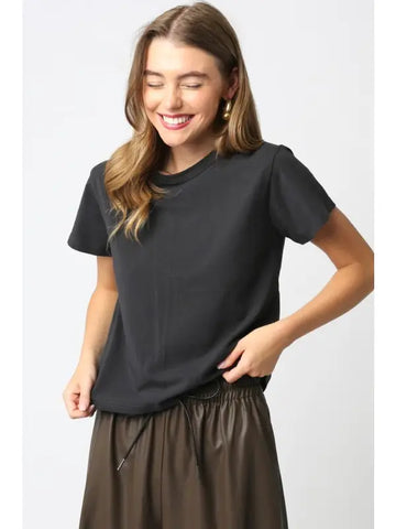 Maia Tee Washed Black