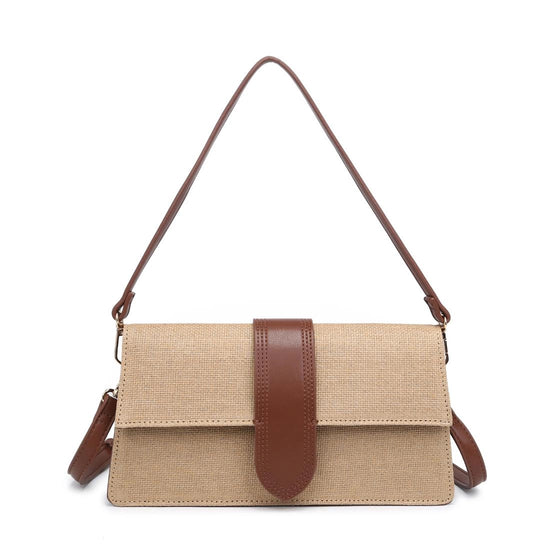 Violet Straw Bag