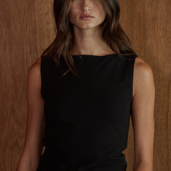 Sidney Boat Neck Black