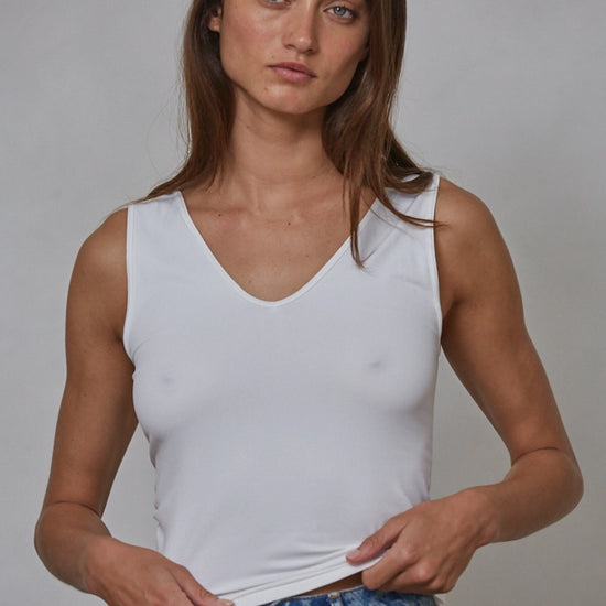 Harper Seamless Tank White