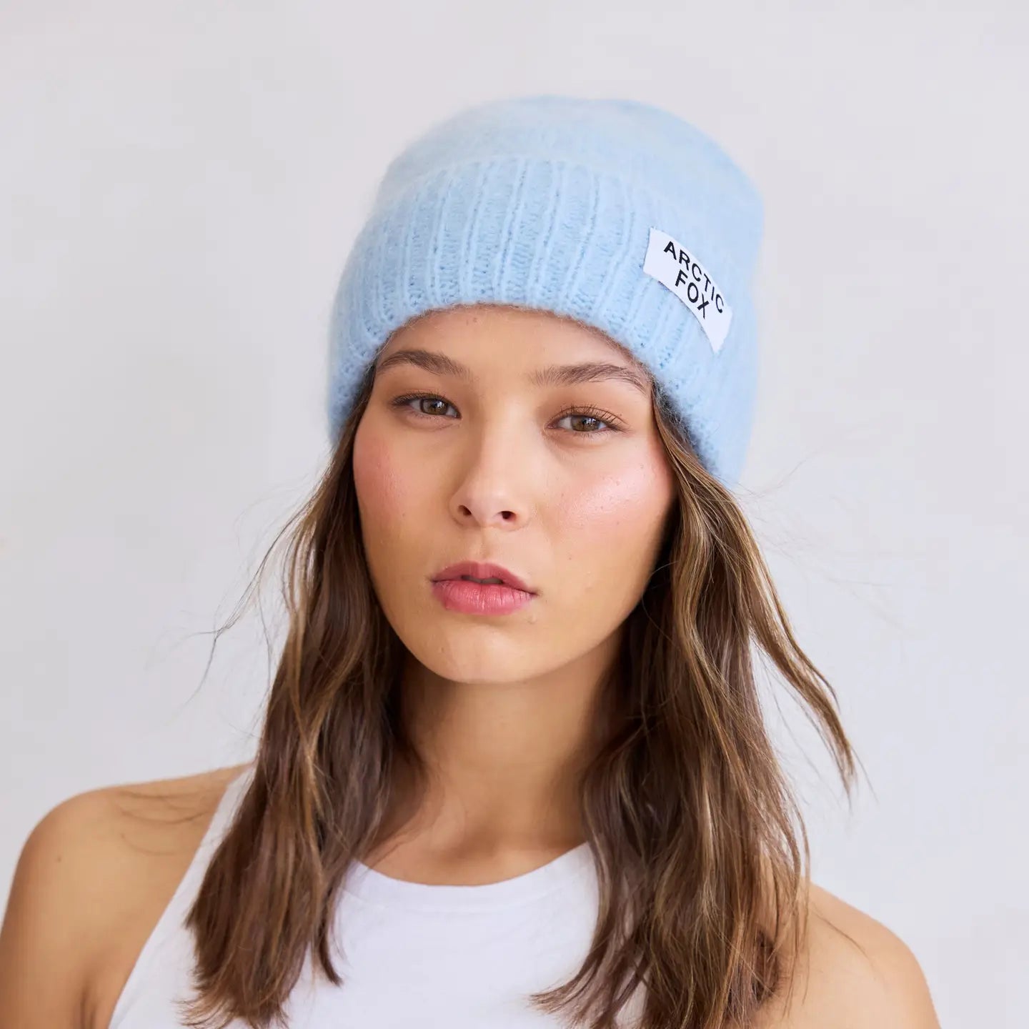 Mohair Beanie Sky Blue