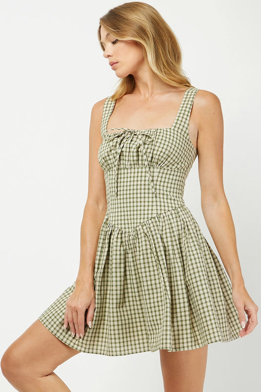 Hollis Gingham Mini Dress