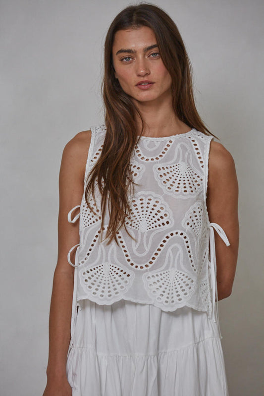 Shelley Eyelet Top