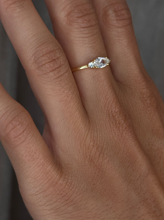Oval Gemstone Ring