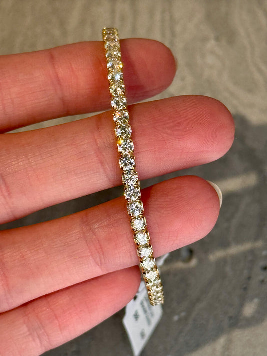 Diamond Line Bracelet Stretch