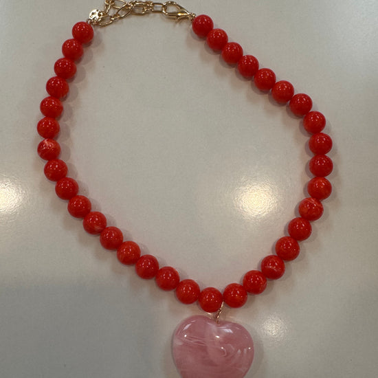 Ida Necklace Coral