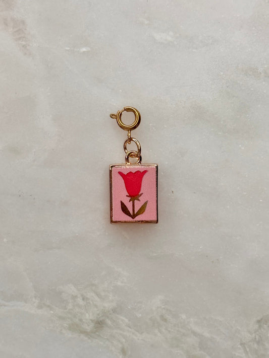 Red Tulip Charm