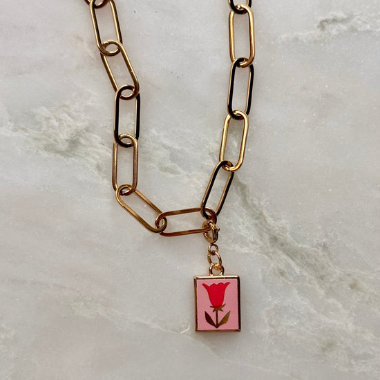 Red Tulip Charm