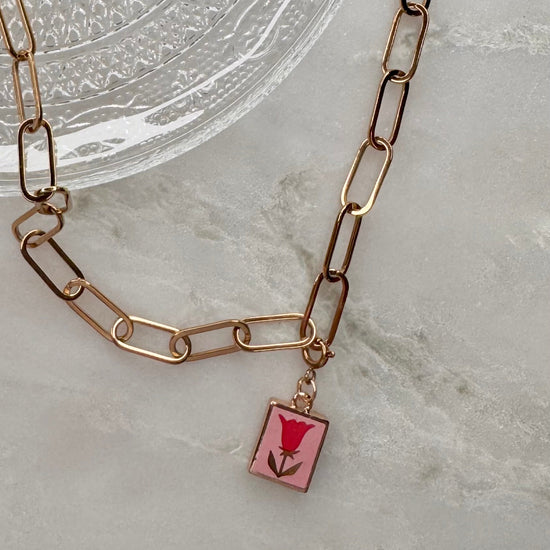 Red Tulip Charm