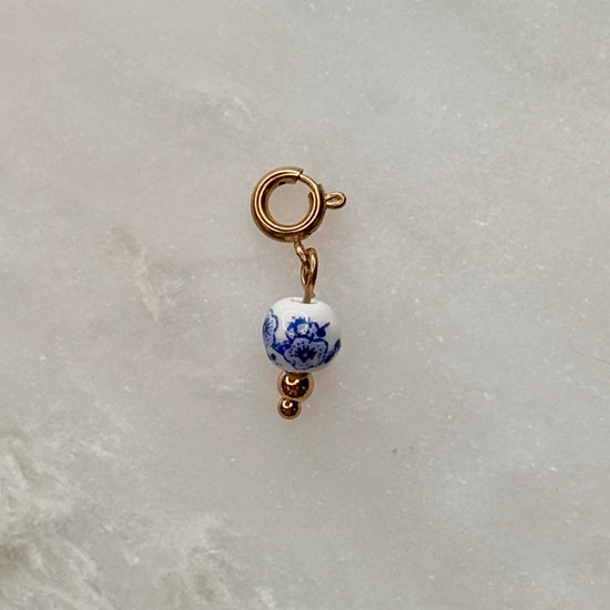 Ceramic Floral Bead Charm
