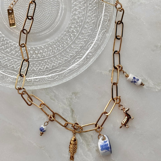 Ceramic Floral Bead Charm