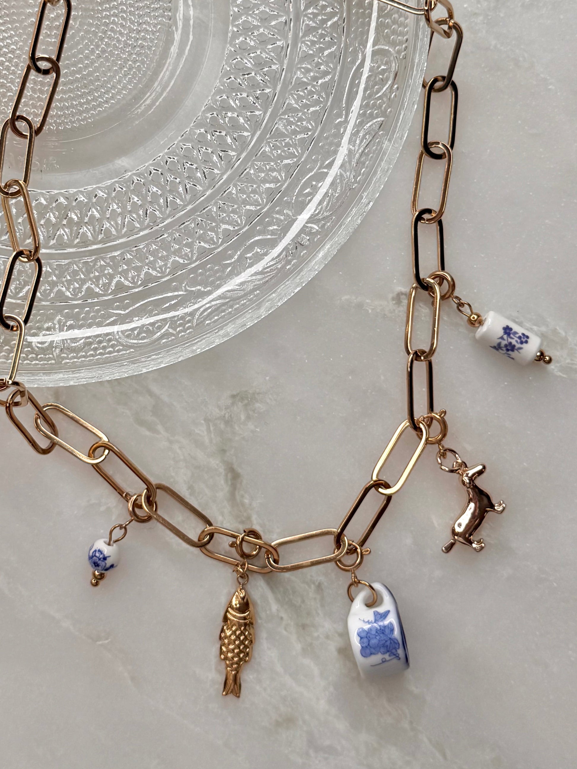 Paperclip Charm Necklace