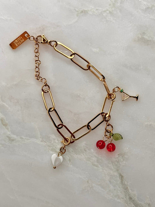 Paperclip Charm Bracelet
