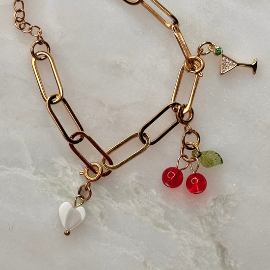 Paperclip Charm Bracelet