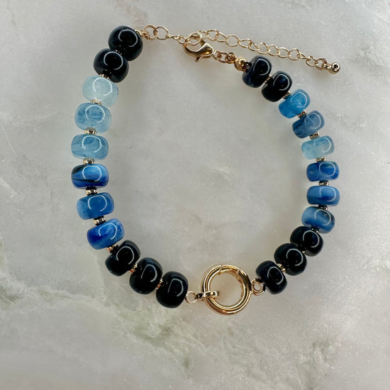 Wilma Beaded Bracelet Cobalt Blue