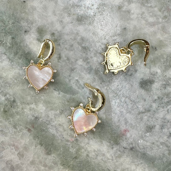 Mother of Pearl Heart Charm