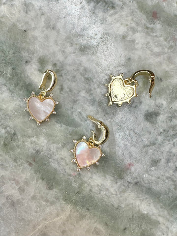 Mother of Pearl Heart Charm